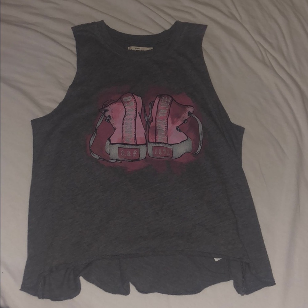 Gray Abercrombie & Fitch tank top